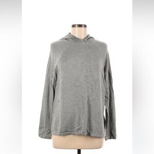 Banana Republic Light Gray Knit sweater hoodie size medium